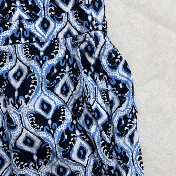 NWT M&S Collection Womens Blue High Rise Stretch Wide Leg Cropped Pants Size 20 - Picture 2 of 10